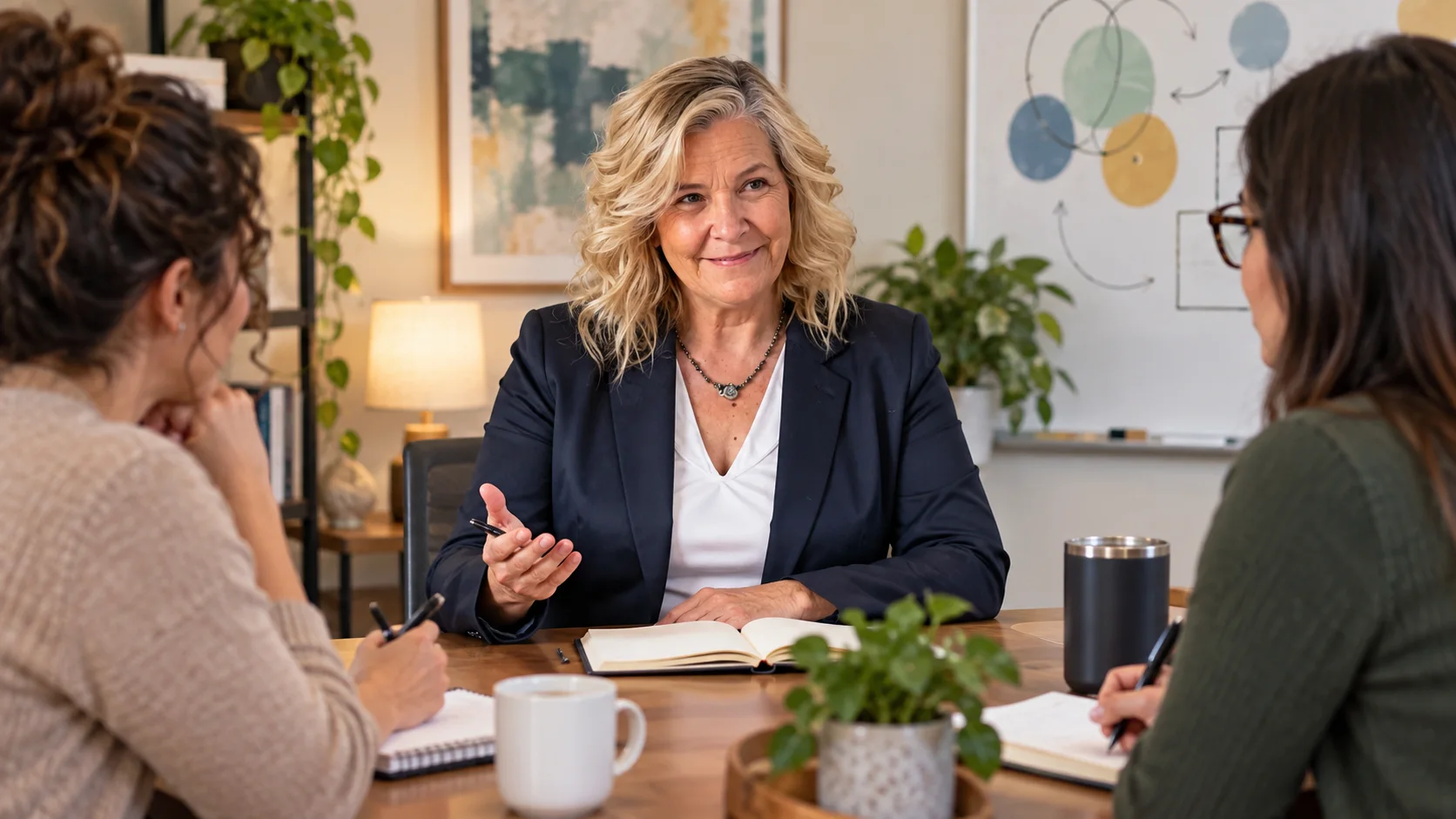 Susan Rhoads leading social work supervision